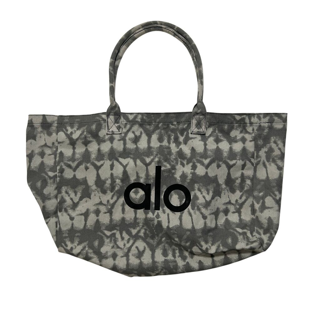 Alo Yoga Grey Tie-Dye Tote Bag